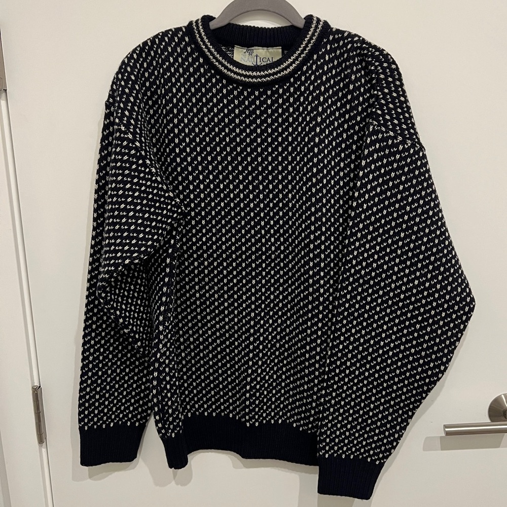 Nautical England 100% Wool Sweater